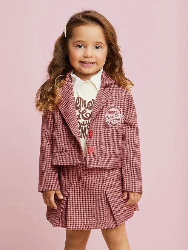 Blazer Infantil Momi Inverno Xadrez