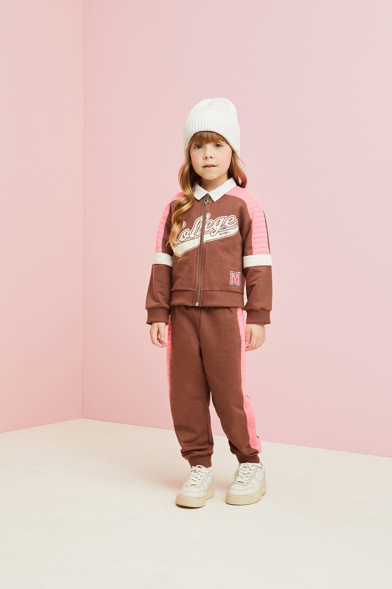 Conjunto Infantil Momi Inverno Com Calça e Jaqueta Marrom