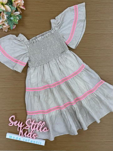 Vestido Infantil Momi Verão Bordado