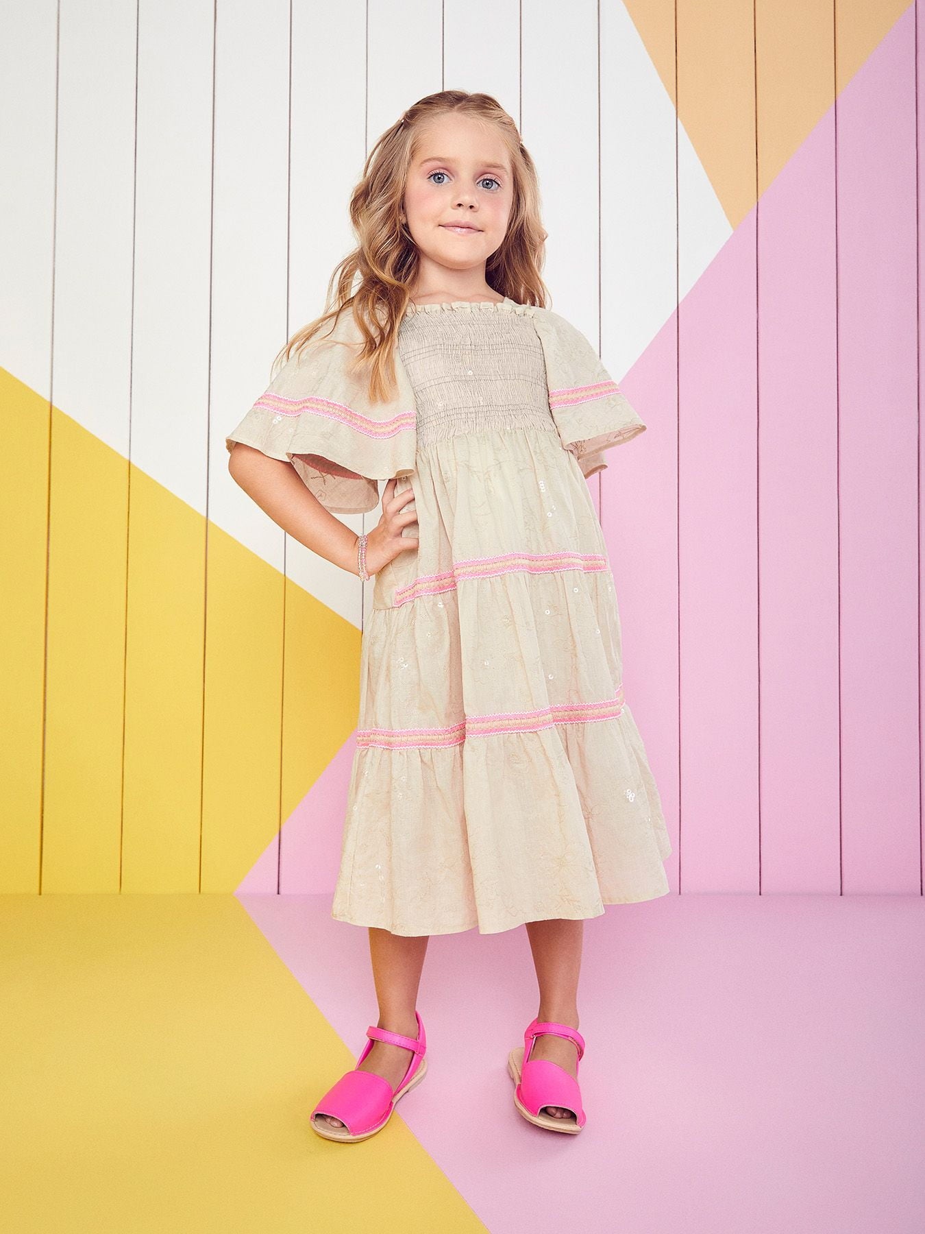 Vestido Infantil Momi Verão Bordado