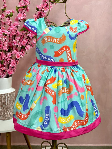 Vestido Infantil Mon Sucré Inverno Paint Colors