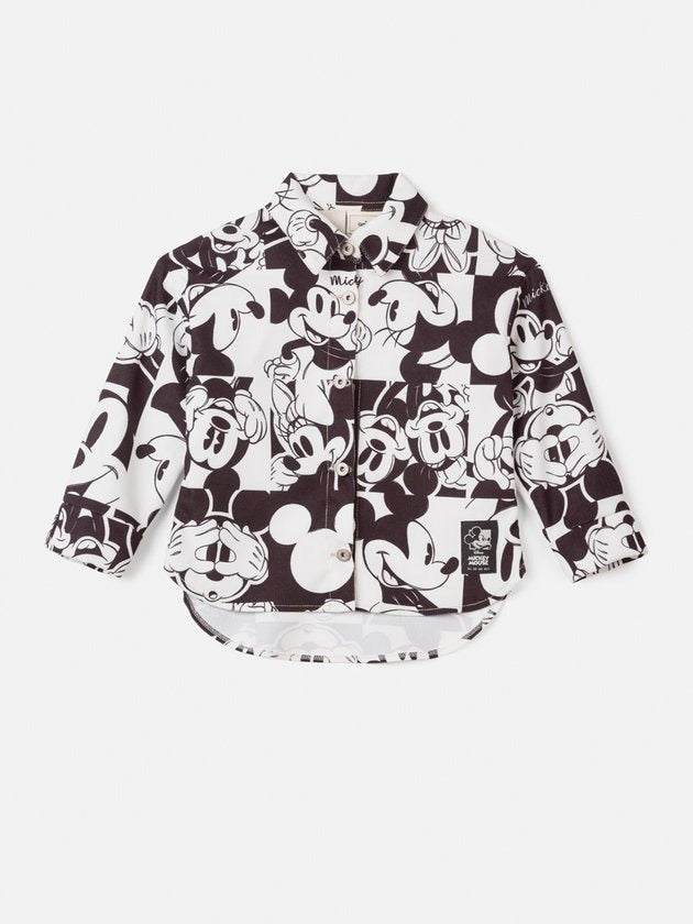 Conjunto Infantil Animê Inverno Shorts e Minnie e Mickey Disney