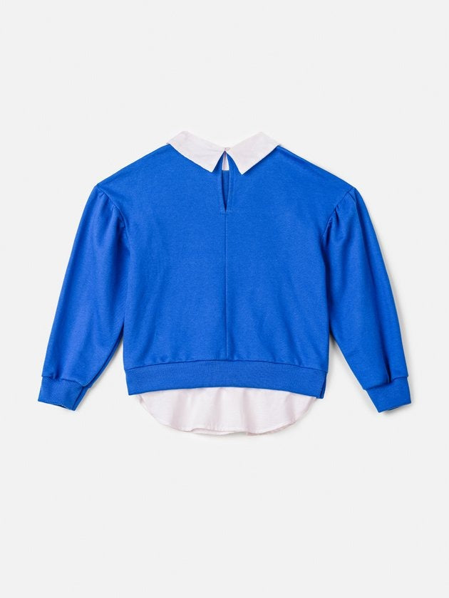 Moletom Infantil Animê Inverno Sem Flanela Minnie Azul Disney