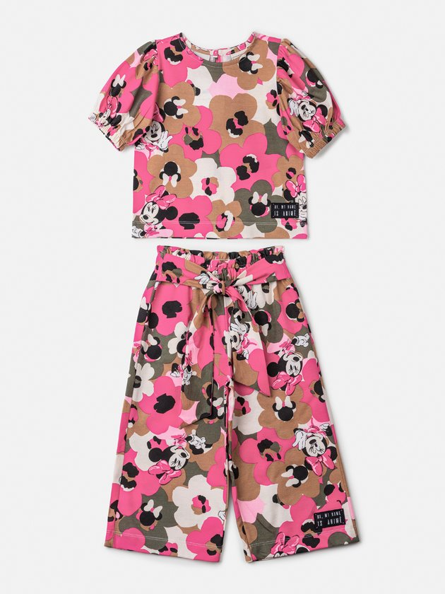 Conjunto Infantil Animê Inverno Calça e Blusa Minnie