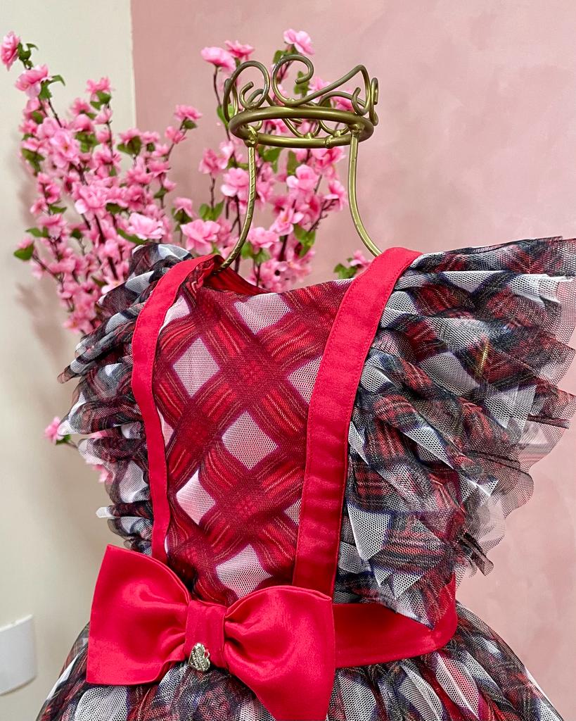 Vestido de Festa Infantil Petit Cherie Inverno Rainha Vermelha - Monnalisa