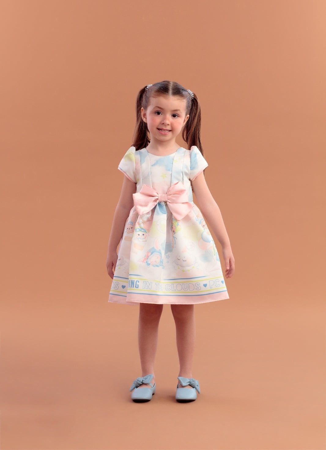 Vestido de Festa Infantil Petit Cherie Inverno Sonho Nas Nuvens