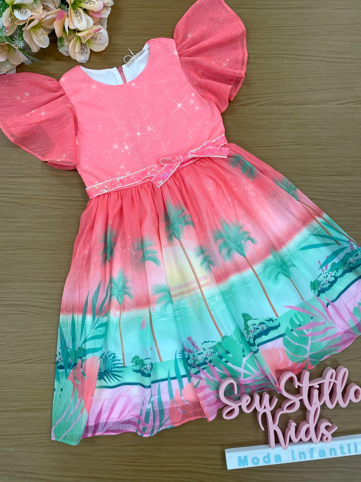 Vestido de Festa Infantil Petit Cherie Summer Colors