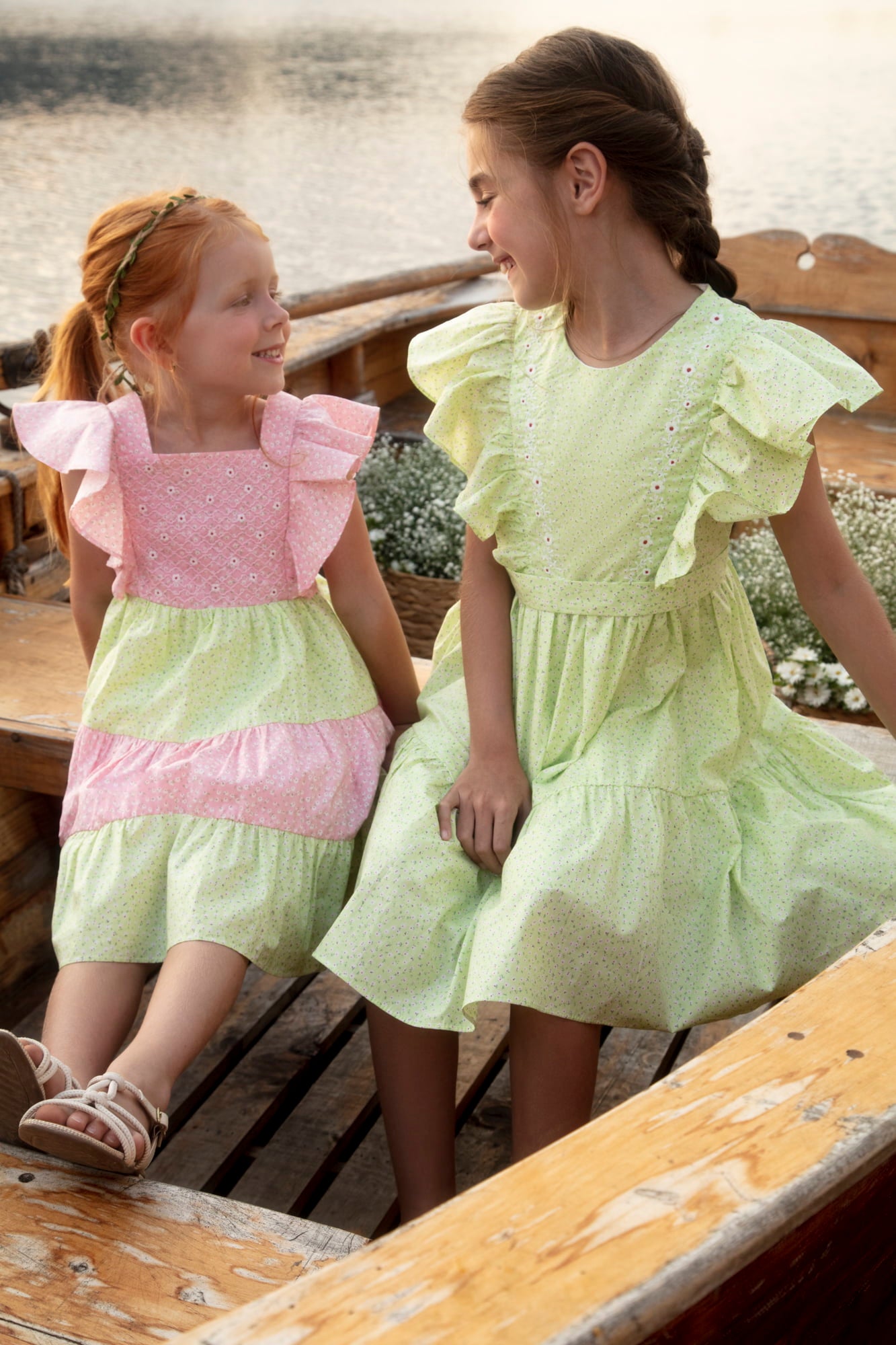 Vestido de Festa Infantil Petit Cherie Verão Lemon Flowers - Linha Natural